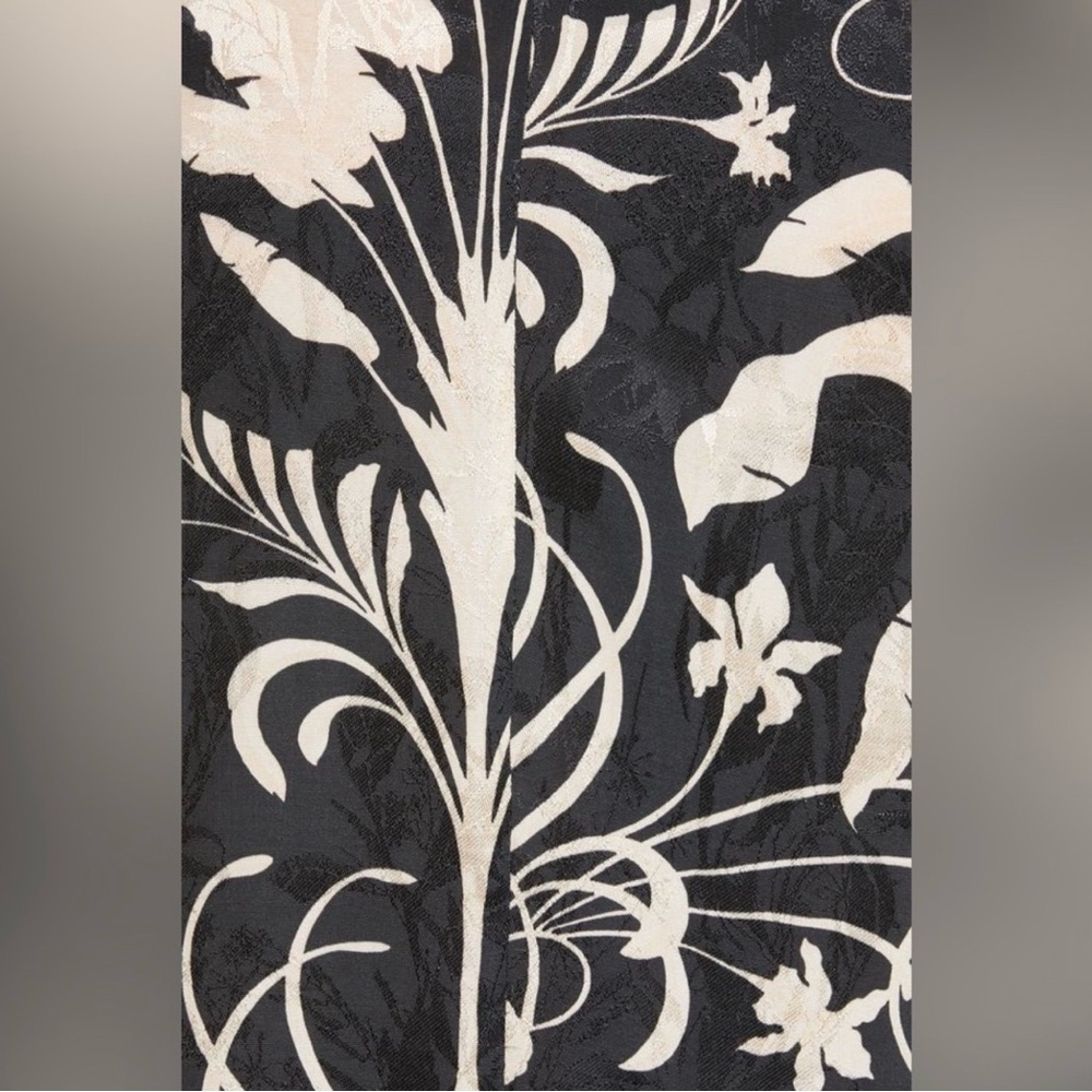 Johanna Ortiz Black / Cream Midi Dress boho - Picture 6 of 9